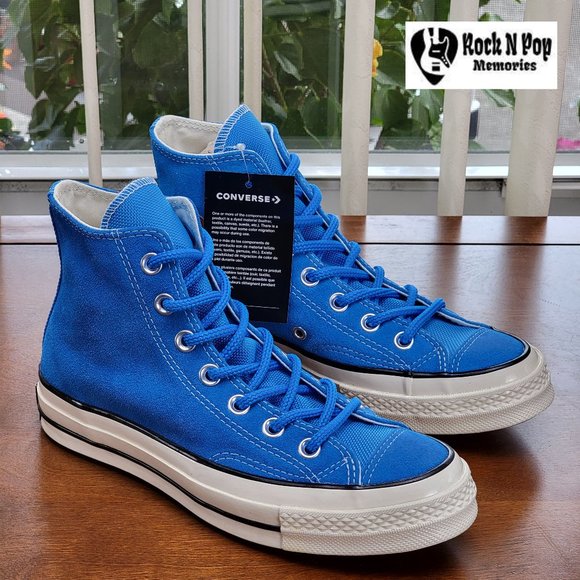 Converse Shoes - Converse Women's Chuck 70 Hi Suede 162370C Blue Hero/Black/Egret Size 6